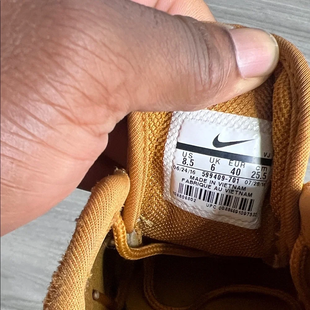 Nike Air Max Thea Mustard Yellow Sneakers